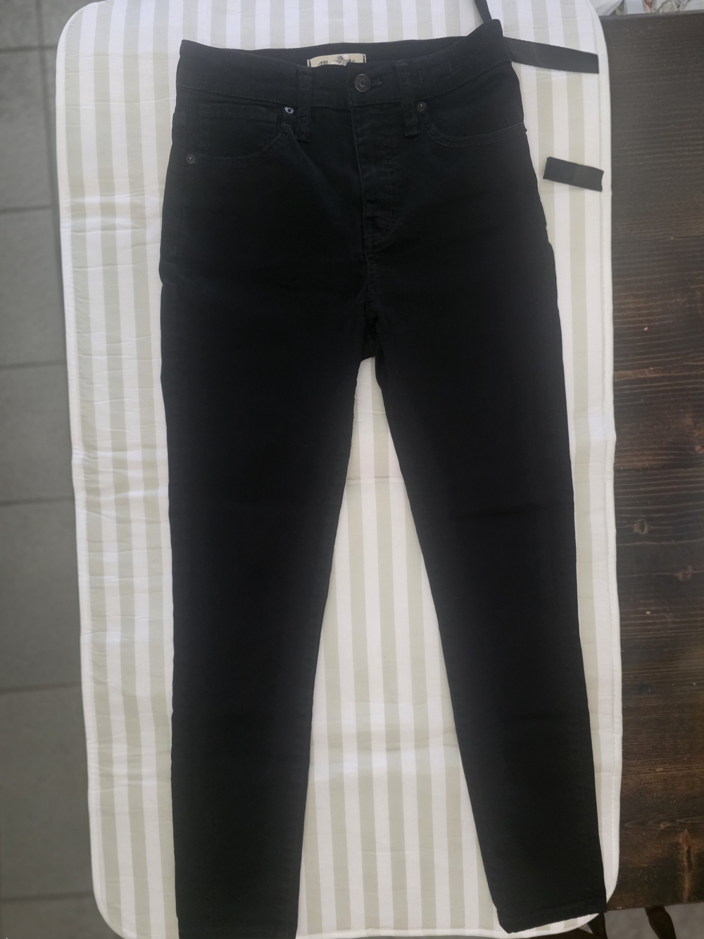 Madewell Curvy High Rise Black Skinny Jeans